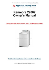 Kenmore Elite 796.2900 Series Use & Care Manual
