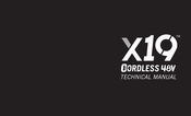 Pro-Cut X19 Technical Manual