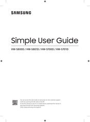 Samsung HW-S800D Simple User Manual