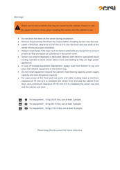 2crsi Mona 1U Series Installation Manual