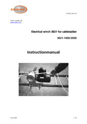 SAHLINS 3021 Instruction Manual