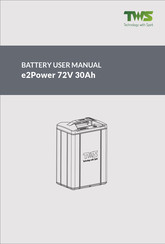 tws e2Power 72V 30Ah User Manual