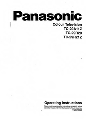 Panasonic TC-29A11Z Operating Instructions Manual