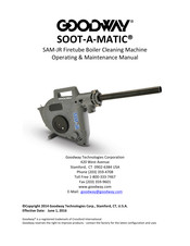 Goodway SOOT-A-MATIC SAM-JR Operating & Maintenance Manual
