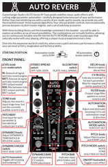 GameChanger Audio AUTO REVERB Manual