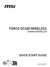 MSI FORCE GC300 WIRELESS Quick Start Manual