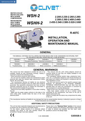 CLIVET WSHH-2 Installation, Operation And Maintenance Manual