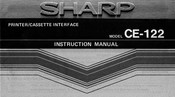 Sharp CE-122 Instruction Manual