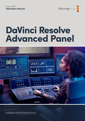 DaVinci Resolve Advanced Panel Operation Manual