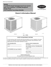 Carrier 50NHB 024 Owner's Information Manual