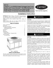 Carrier Comfort 50NT-B 24 Installation Instruction