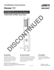 Assa Abloy Corbin Russwin Access 700 9700 TCPIP1 Series Installation Instructions Manual