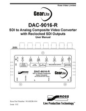 Ross GearLite DAC-9016-R User Manual