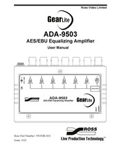 Ross GearLite ADA-9503 User Manual