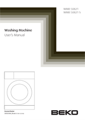 Beko WMB 50821 S User Manual