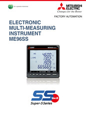 Mitsubishi Electric Super-S ME96SS Series Manual