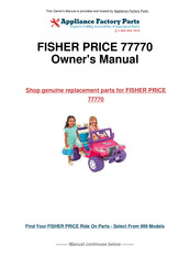 Fisher price POWER WHEELS Barbie TAKE ALONG TUNES JEEP 4x4 Manuals ManualsLib