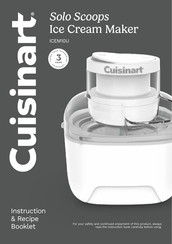 Cuisinart Solo Scoops ICEM10U Instruction/Recipe Booklet