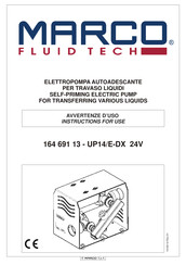 Marco UP14/E-DX 24V Instructions For Use Manual