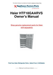 Haier HTF18GAARVS User Manual
