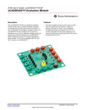 Texas Instruments ULN2003ADYYEVM User Manual