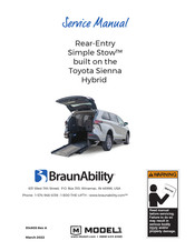 BraunAbility Rear-Entry Simple Stow Service Manual