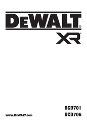 DeWalt DCD706D2 T Original Instructions Manual
