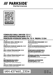 Parkside 437460 2304 Translation Of The Original Instructions
