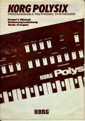 Korg Polysix PS-6 Owner's Manual