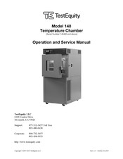 TestEquity 140 Operation And Service Manual