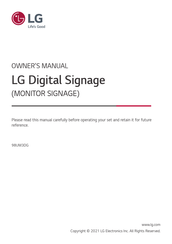 LG 98UM3DG-H.AUS Owner's Manual