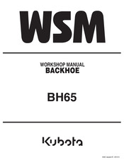 Kubota BACKHOE BH65 Workshop Manual