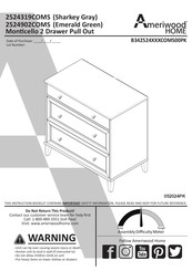 Ameriwood HOME Monticello 2524319COMS Manual