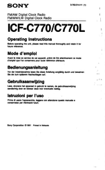 Sony ICF-C770 Operating Instructions Manual