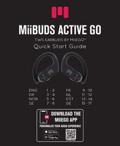 Miiego MiiBUDS ACTIVE GO Quick Start Manual