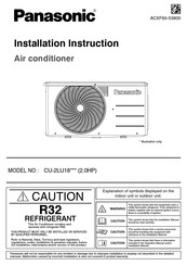 Panasonic CU-2LU18 Series Installation Instruction