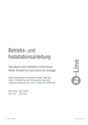 K-Line FEP 910 Operations And Installation Instruction Manual