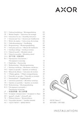 Axor Citterio C 49110 0 Series Instructions For Use/Assembly Instructions