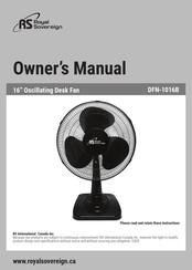 Royal Sovereign DFN-1016B Owner's Manual