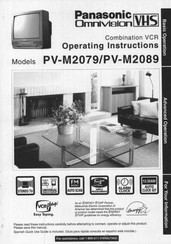 Panasonic Omnivision PV-M2089 Operating Instructions Manual