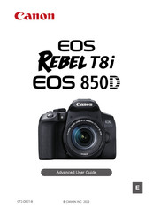 Canon EOS REBEL T8i EOS 850D Advanced User's Manual