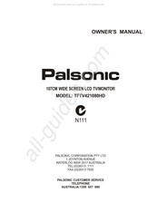Palsonic TFTV421080HD Owner's Manual