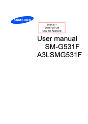Samsung A3LSMG531F User Manual