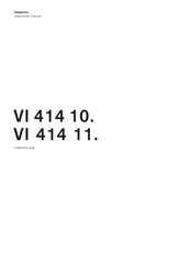 Gaggenau VI 414 10 Series Instruction Manual