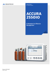 ROOTECH Accura 2550IO Instruction Manual
