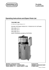 Westfalia PREMIUM BOY Operating Instructions And Spare Parts List