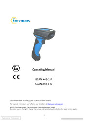 extronics iSCAN X4B-1-P Operating Instructions Manual
