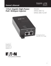 Eaton TRIPP LITE NPOE-30W-1G Owner's Manual