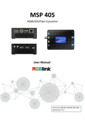 RGBlink MSP 405 User Manual