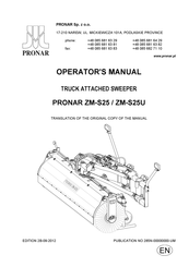 Pronar ZM-S25 Operator's Manual